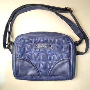 NICOLE MILLER Crossbody Metallic Blue